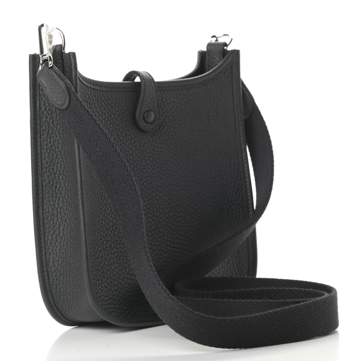 Hermes Taurillon Clemence Evelyne TPM Black 3 of 11
