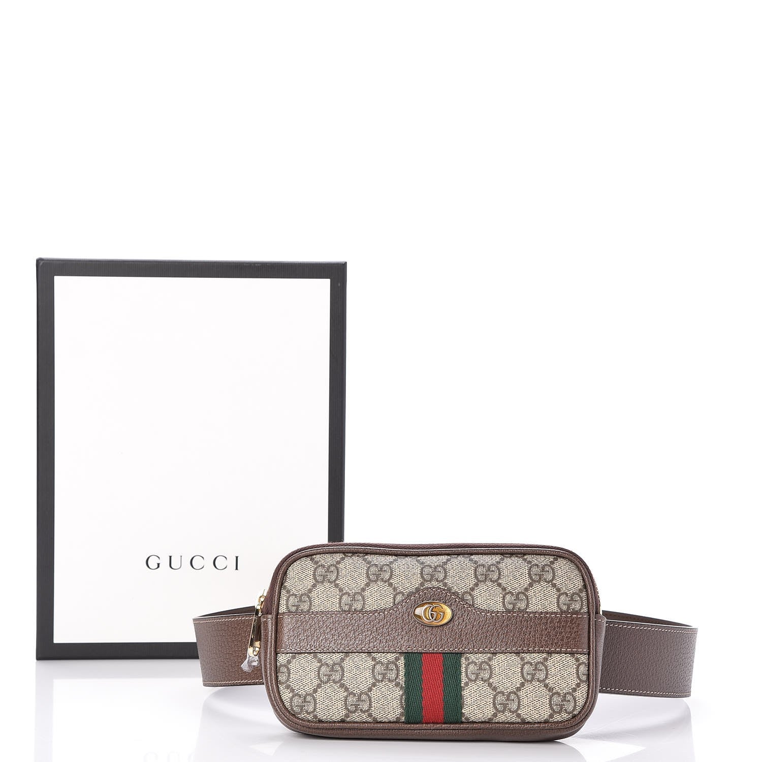 Gucci GG Supreme Monogram Ophidia Belted iPhone Case 85 34 Dark Brown 10 of 10