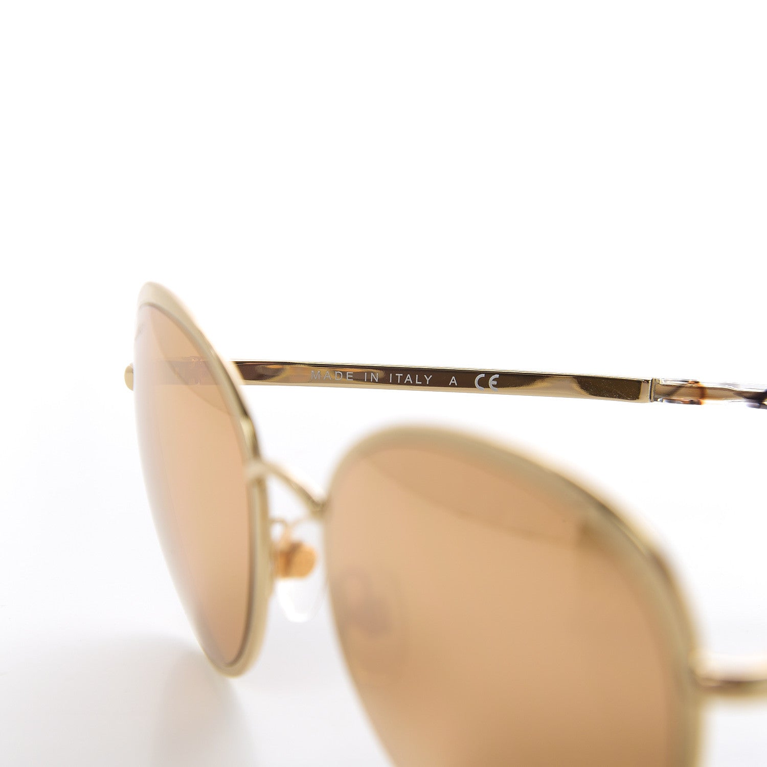 Chanel Round Mirror Sunglasses 4206 Gold 6 of 7