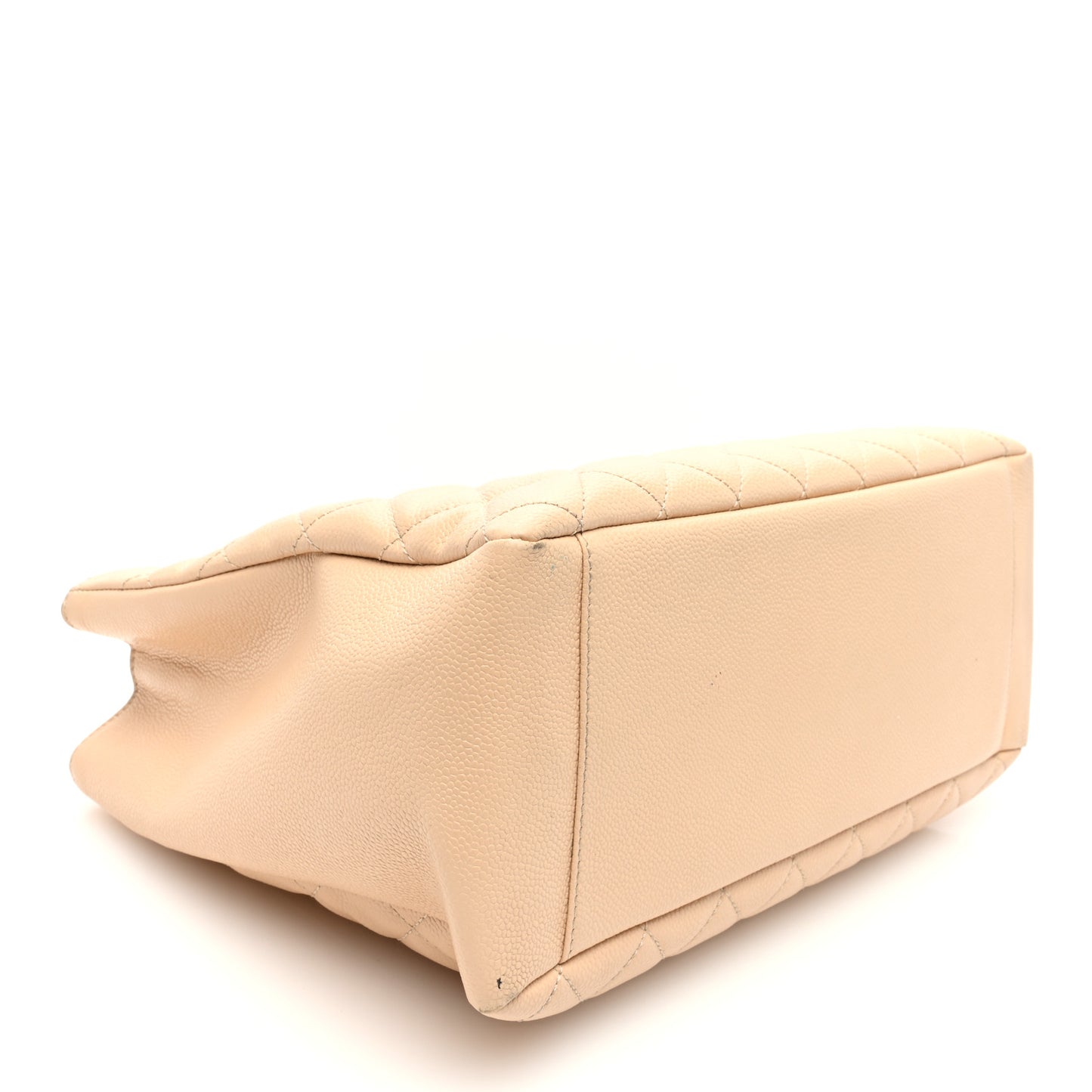 Caviar Quilted Grand Shopping Tote GST Beige Clair