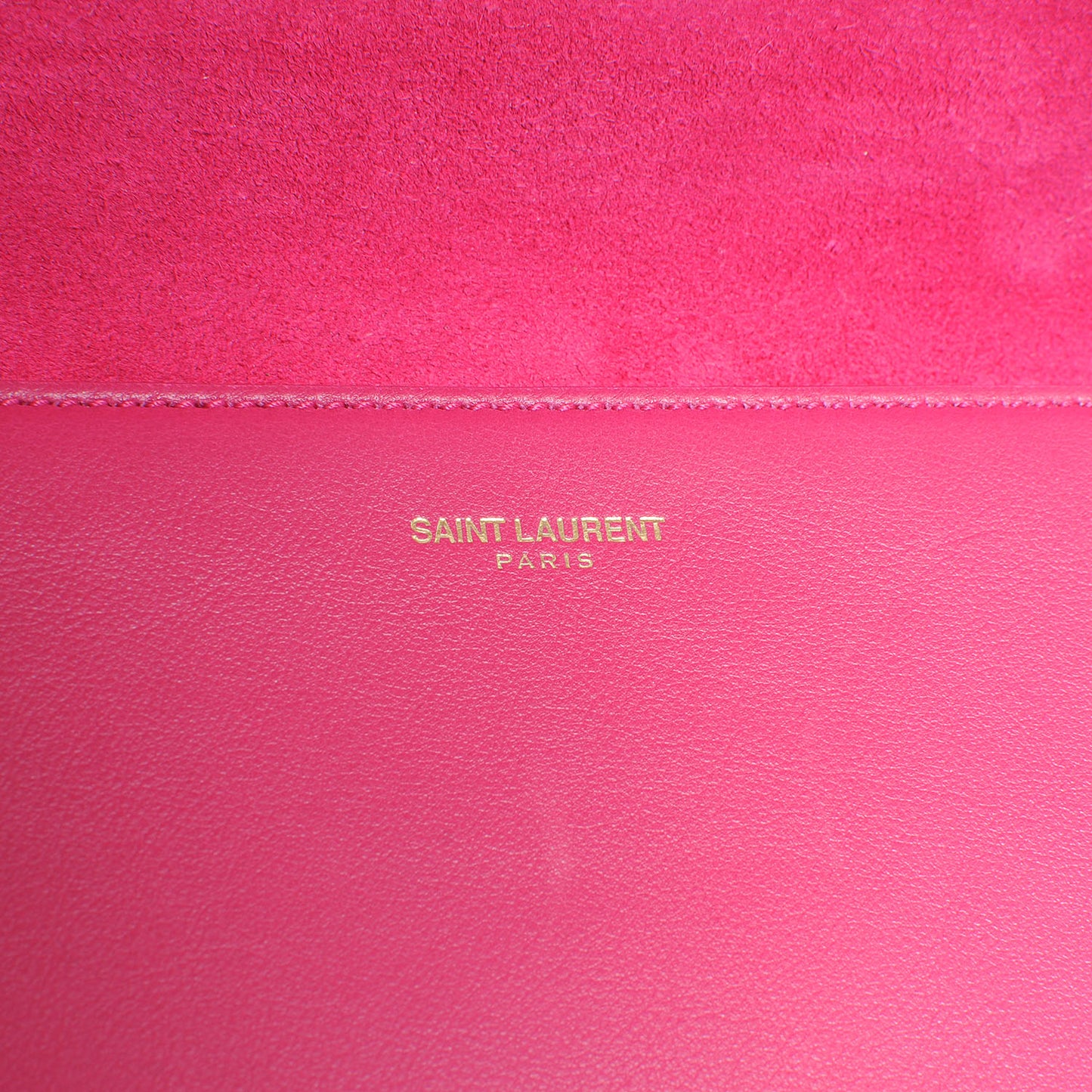 Leather Classic Y Chyc Clutch Fuchsia