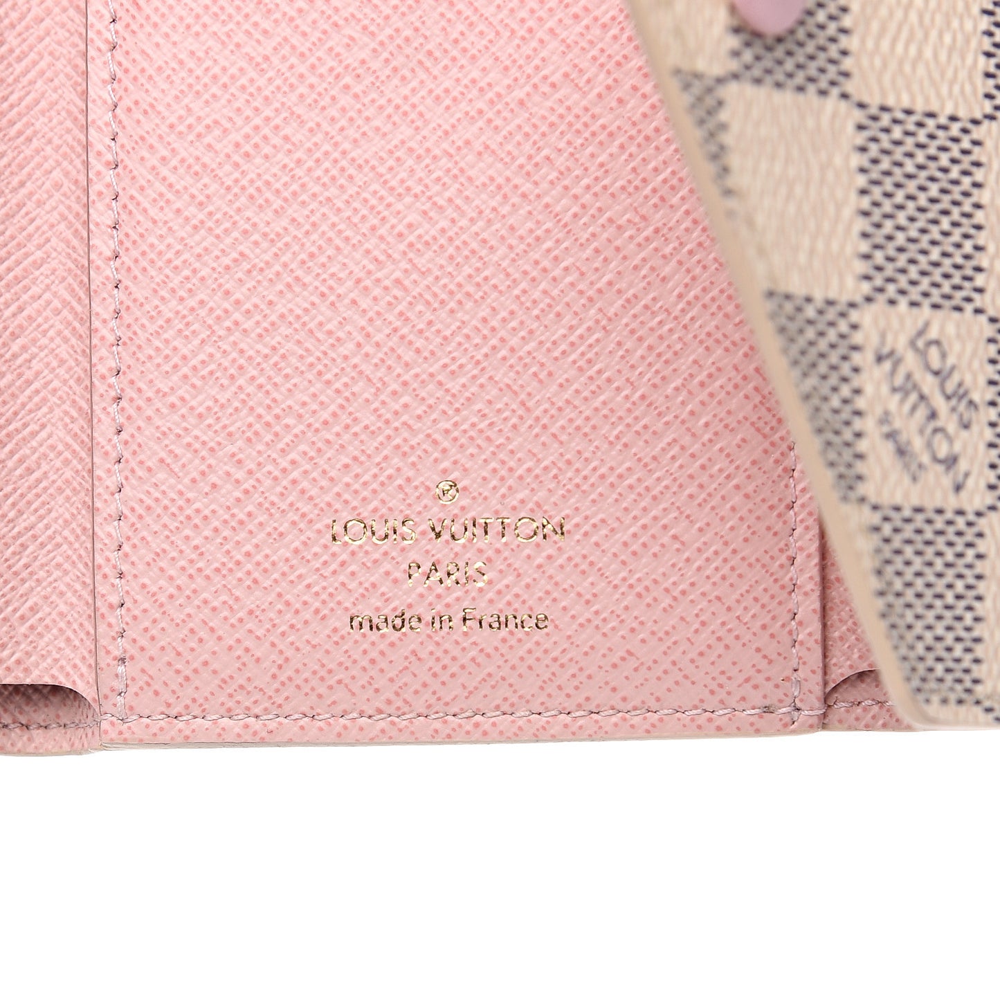 Damier Azur Victorine Wallet Rose Ballerine
