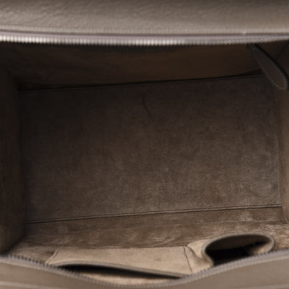 Celine Drummed Calfskin Mini Luggage Souris 5 of 11
