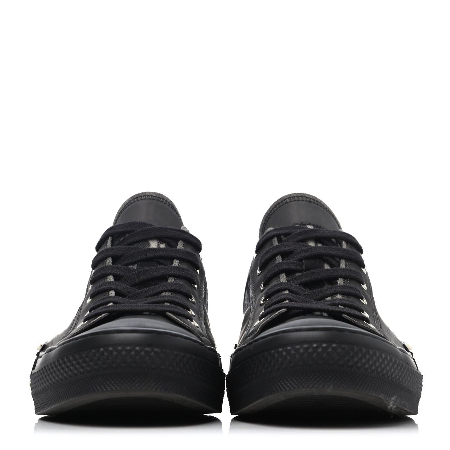 Christian Dior Technical Canvas Oblique Mens B23 Low Top Sneaker 43 Black 2 of 4