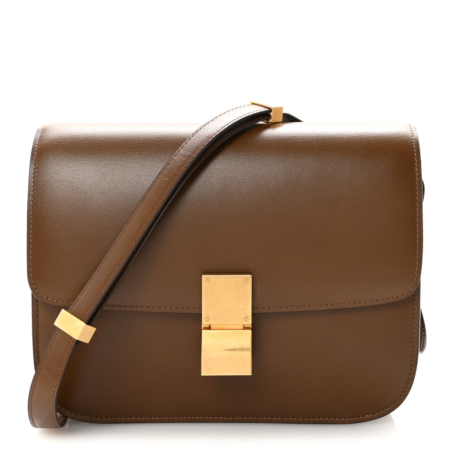 Celine Box Calfskin Medium Classic Box Flap Bag Camel 1 of 10