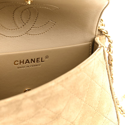 Chanel Suede Calfskin Mini Souplissimo Flap Dark Beige 6 of 11