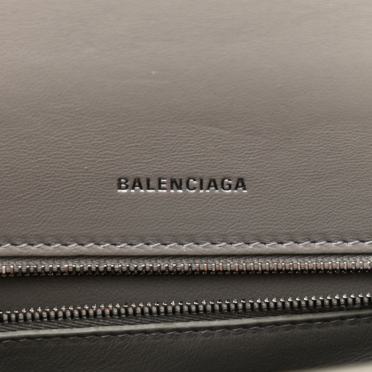 Balenciaga Shiny Calfskin Crocodile Embossed Small Hourglass Top Handle Bag Steel Grey 6 of 11