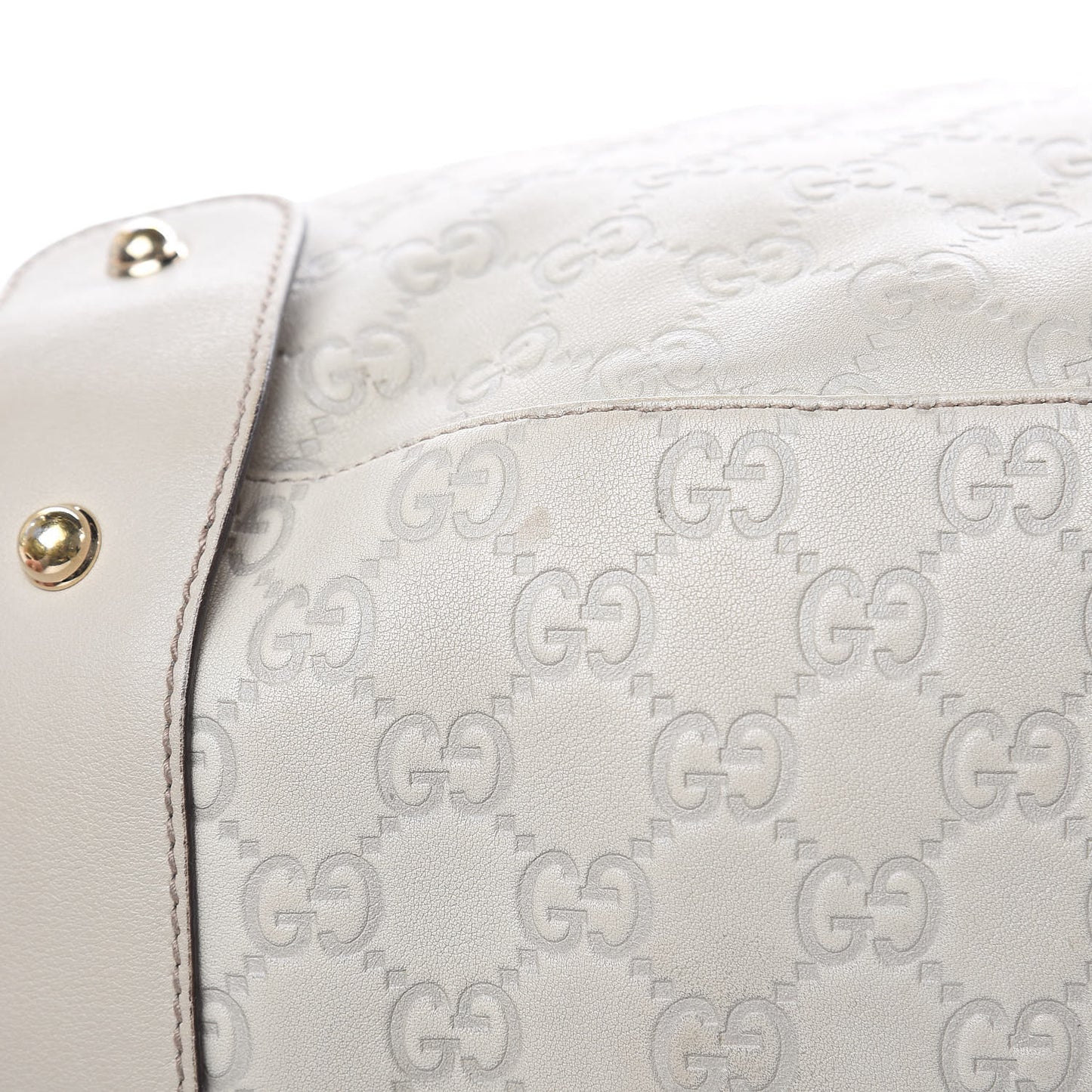 Guccissima Medium Pelham Shoulder Bag Off White