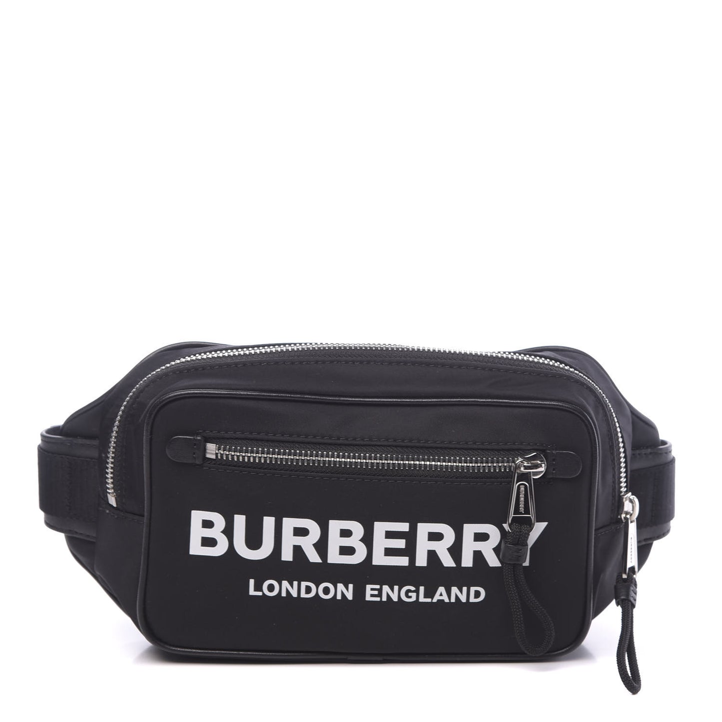 Econyl Logo Print Bum Bag Black