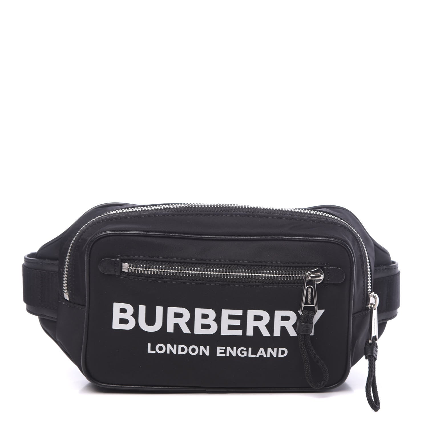 Burberry Econyl Logo Print Bum Bag Black 1 of 12