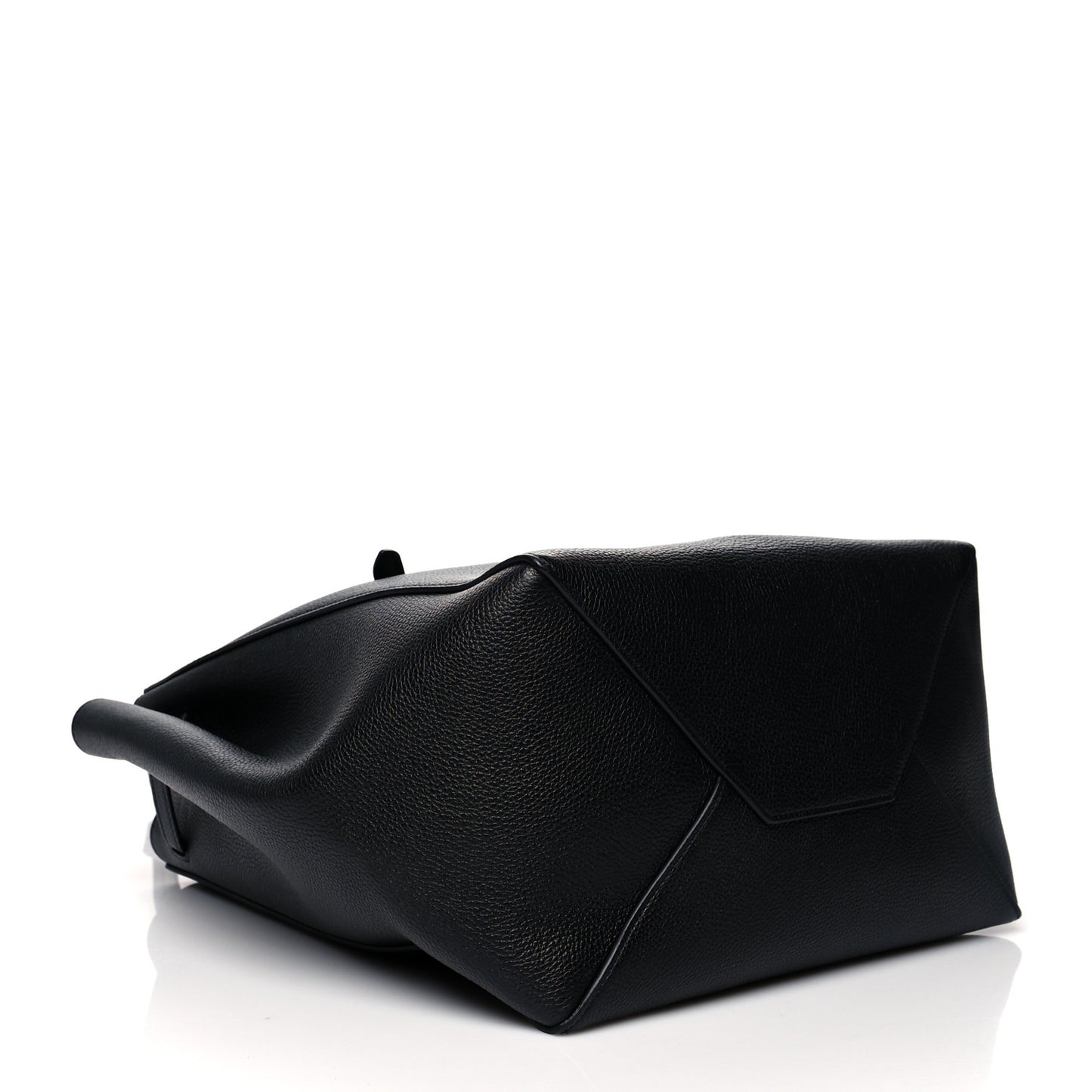 Soft Grained Calfskin Small Belt Cabas Phantom Black