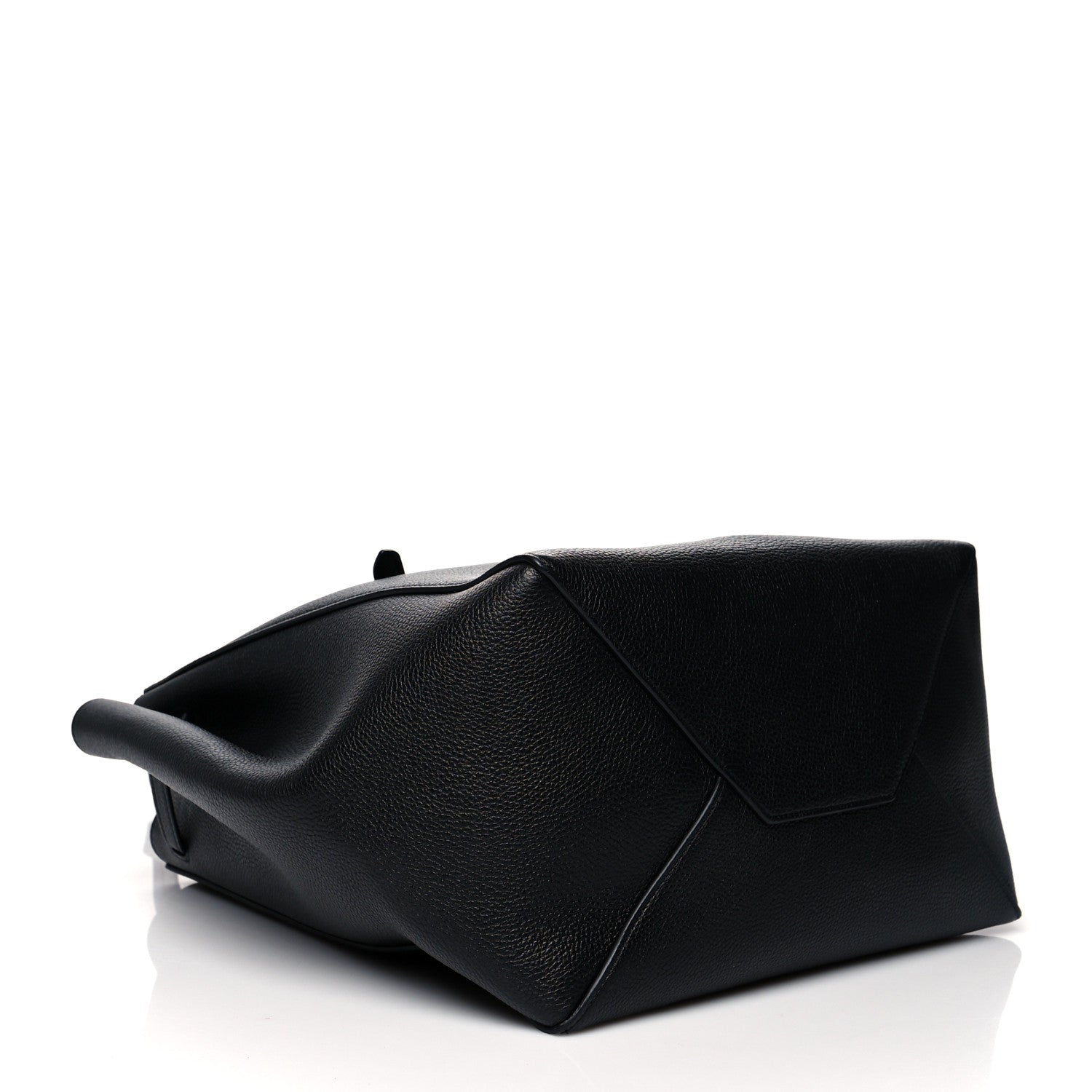 Celine Soft Grained Calfskin Small Belt Cabas Phantom Black 4 of 11