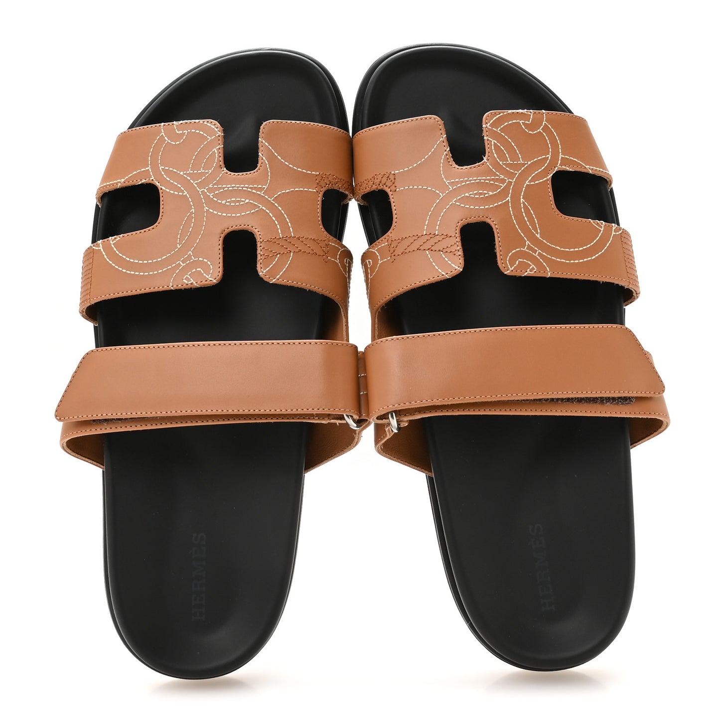 Calfskin Womens Chypre Sandals 40 Naturel
