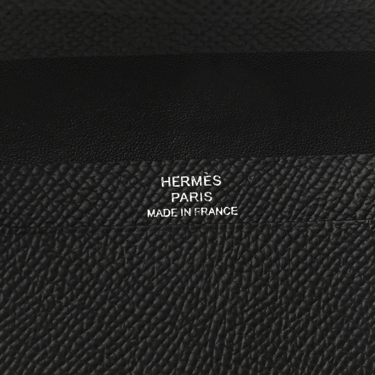 Hermes Epsom Monochrome Bearn Card Holder Wallet Black 6 of 8