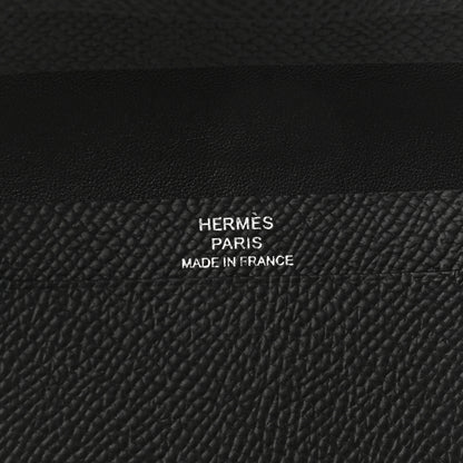 Hermes Epsom Monochrome Bearn Card Holder Wallet Black 6 of 8