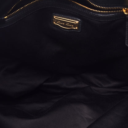 Miu Miu Nappa Spring Tote Black 6 of 10