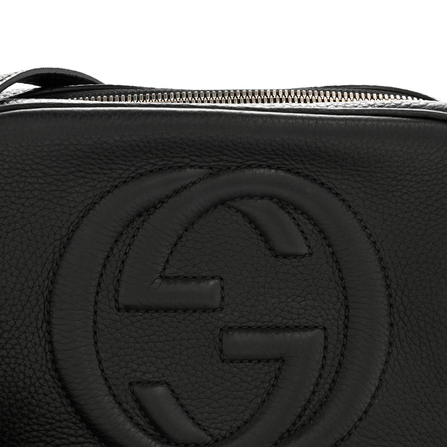 Gucci Pebbled Calfskin Small Soho Disco Bag Black 8 of 14