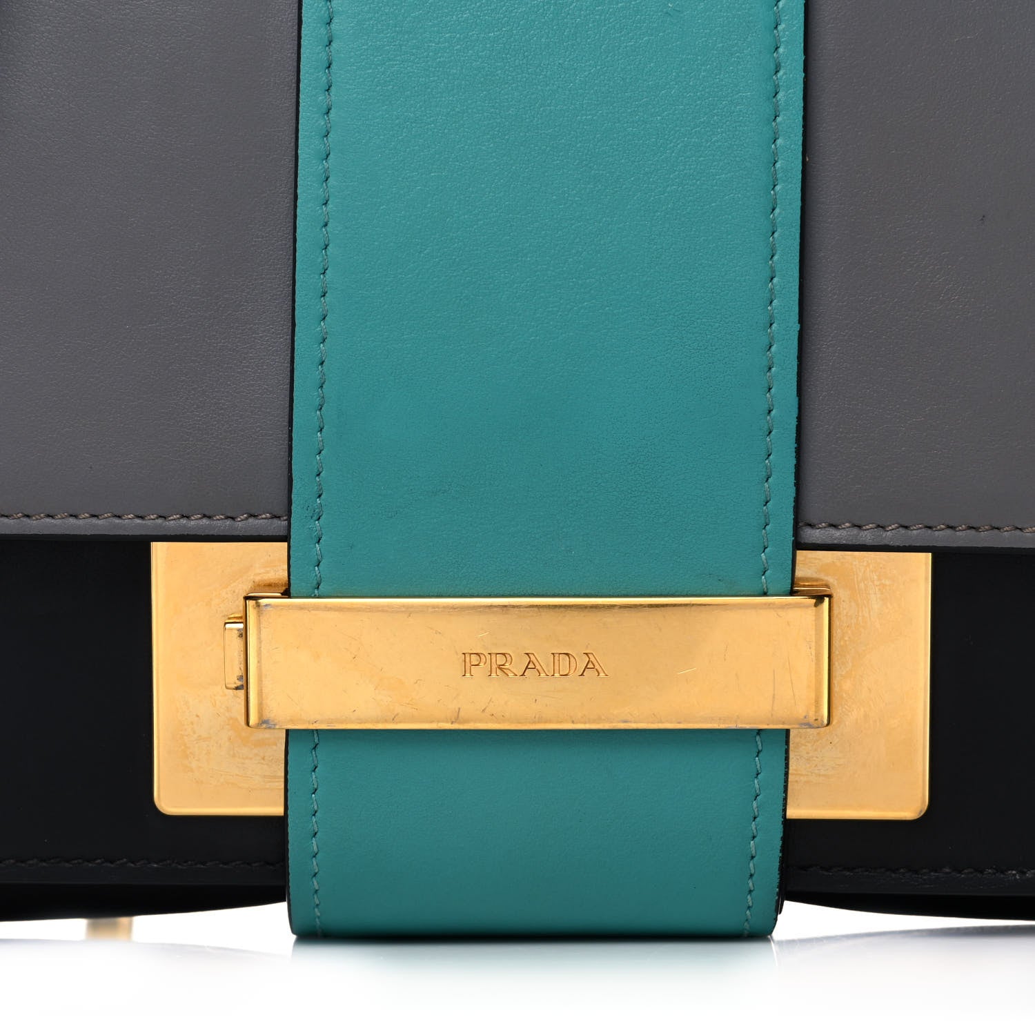 Prada City Calf Ribbon Bag Marmo Black Giada 9 of 13