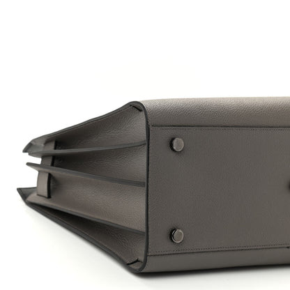 Saint Laurent Grained Calfskin Small Sac De Jour Fog 8 of 9