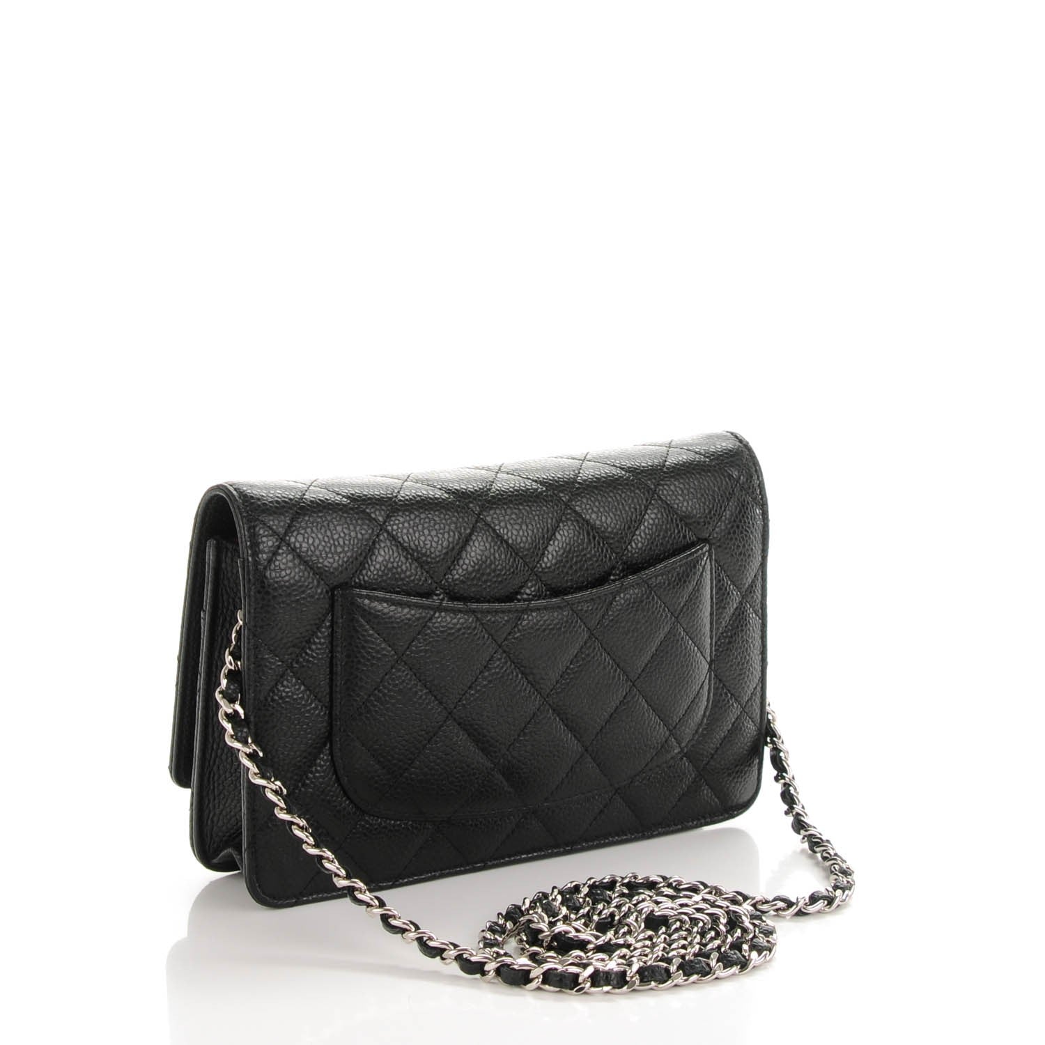 Chanel Caviar Quilted Wallet On Chain WOC Black 3 of 7