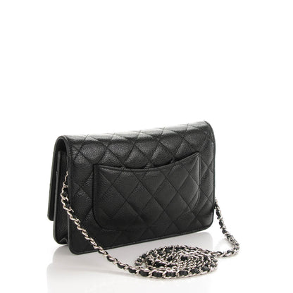 Chanel Caviar Quilted Wallet On Chain WOC Black 3 of 7