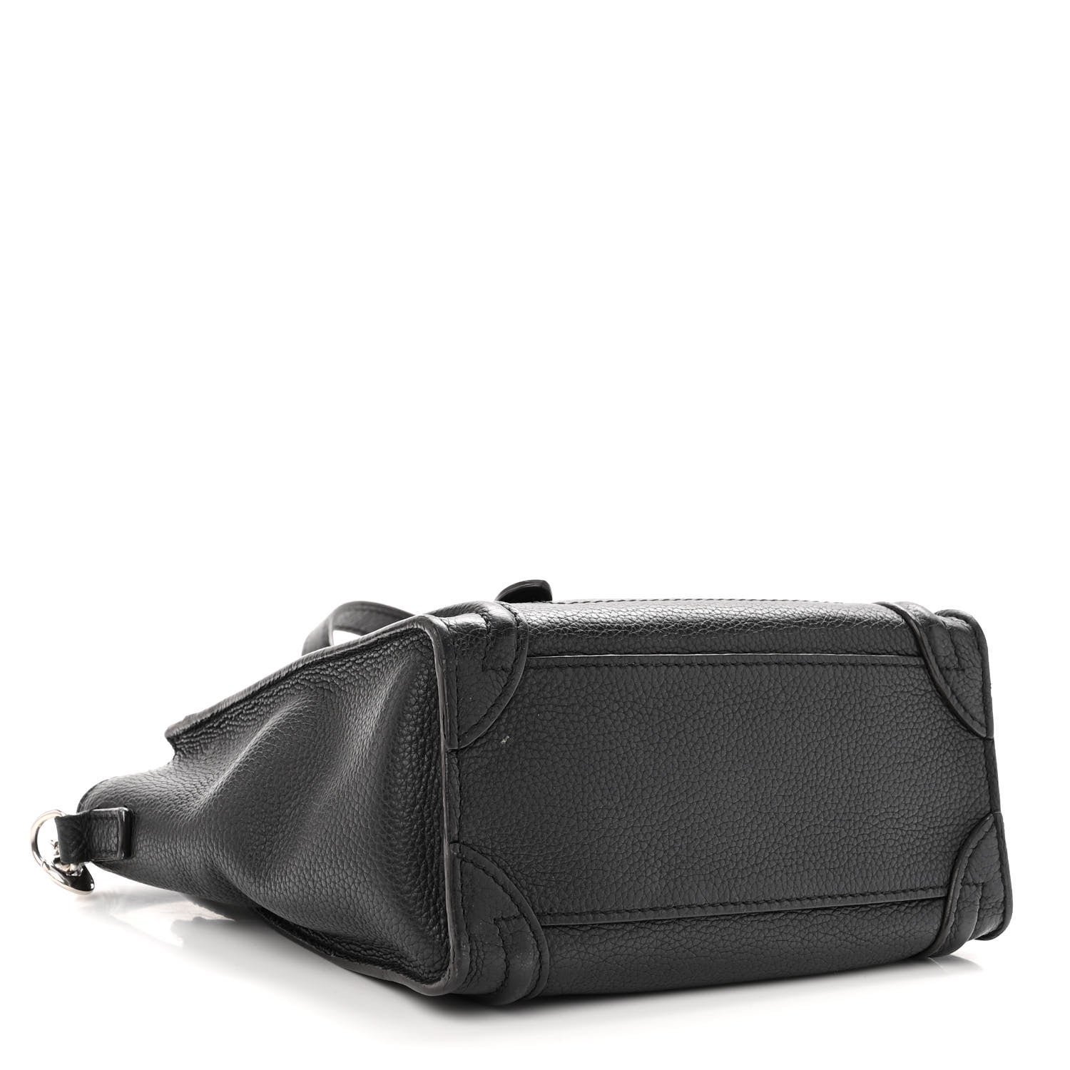 Celine Drummed Calfskin Nano Luggage Black 3 of 16