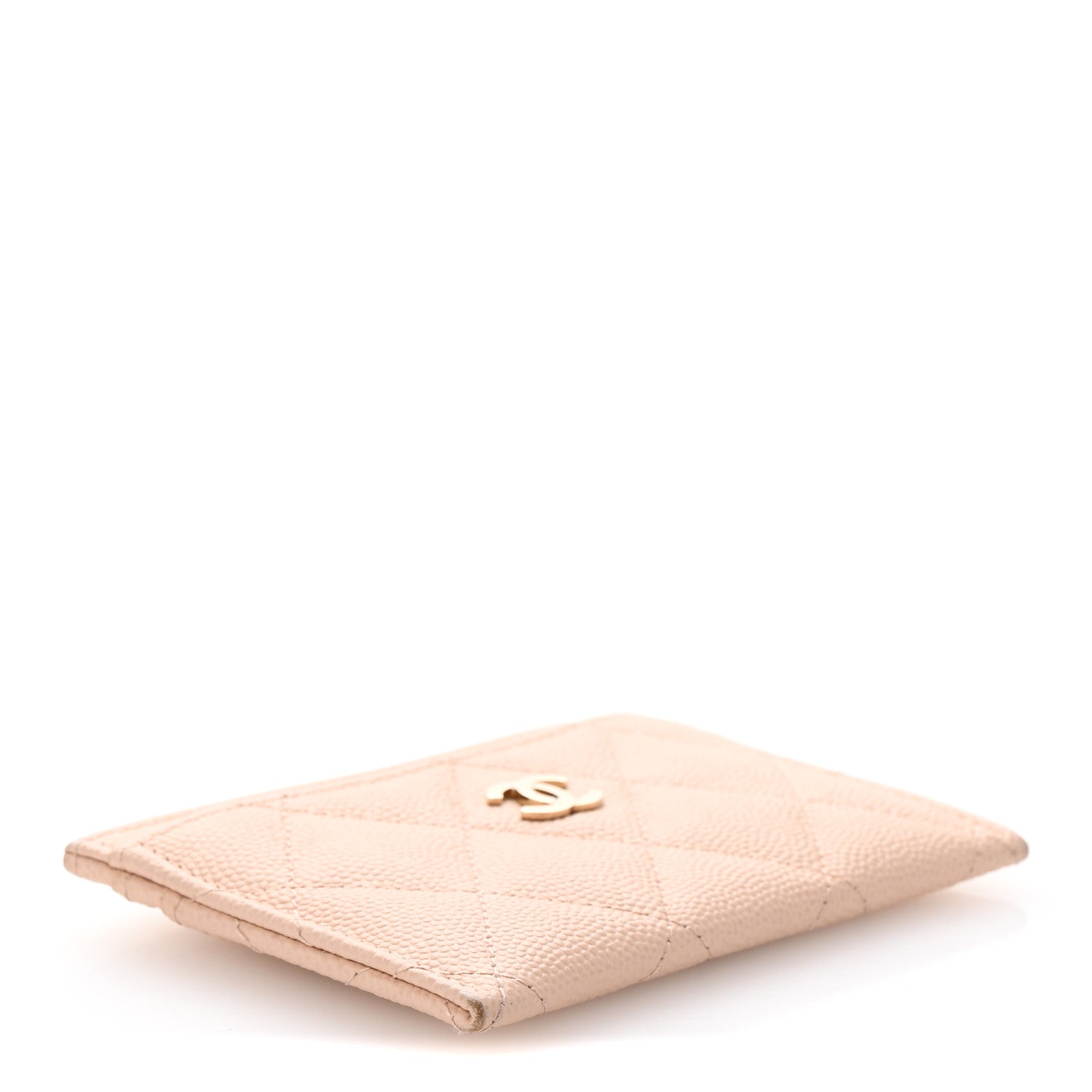 Chanel Caviar Quilted Card Holder Light Beige 4 of 10
