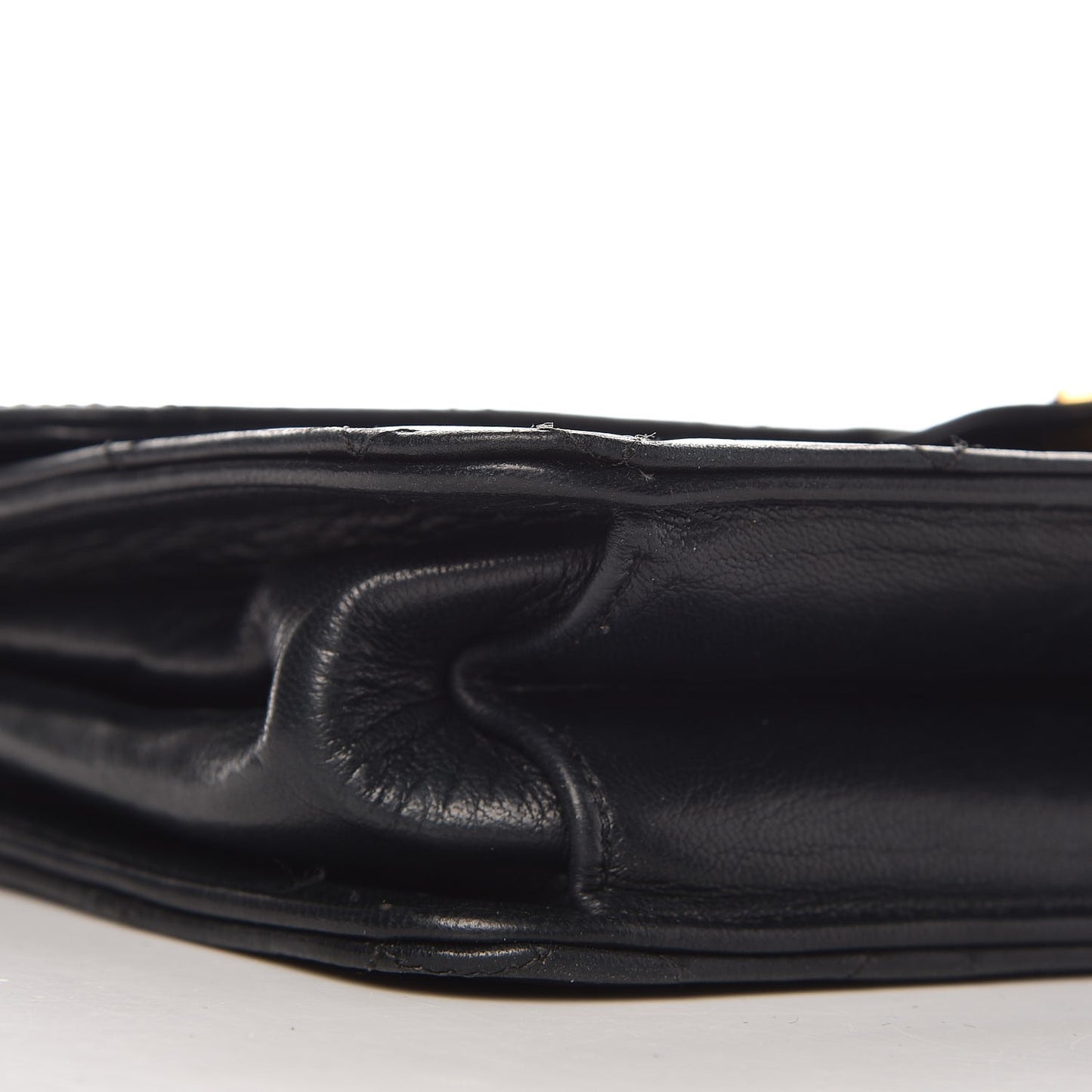 Lambskin Quilted Medium Single Flap Black