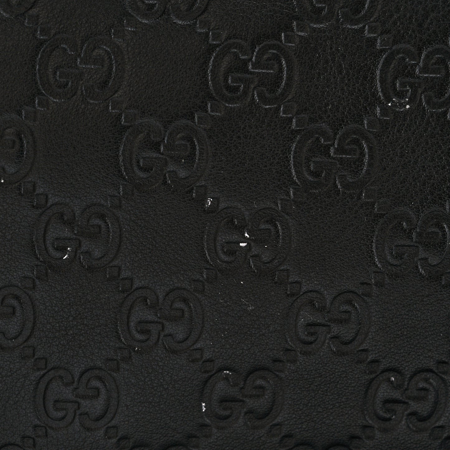 Guccissima Medium Flat Messenger Bag Black