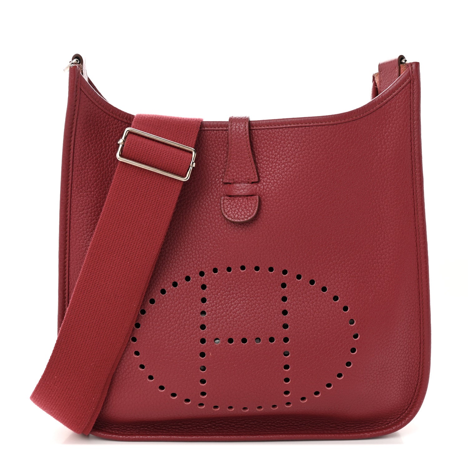 Hermes Taurillon Clemence Evelyne III PM Rubis 1 of 17