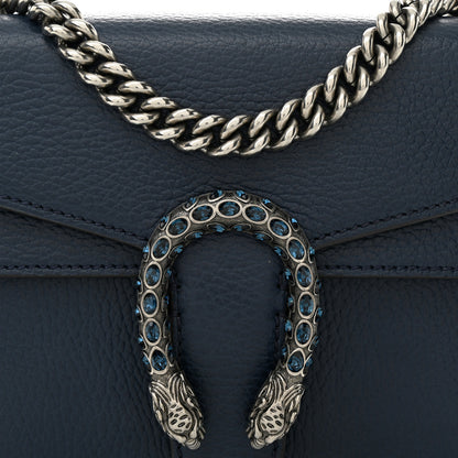 Gucci Dollar Calfskin Crystal Mini Dionysus Shoulder Bag Blue Agata Montana Sapphire 8 of 14