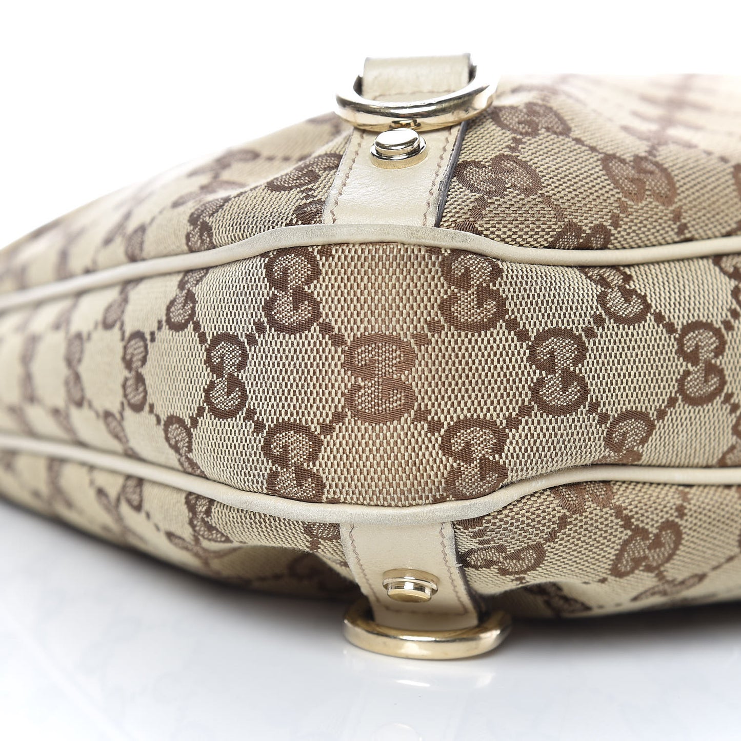 Monogram Large Abbey D Ring Hobo Off White