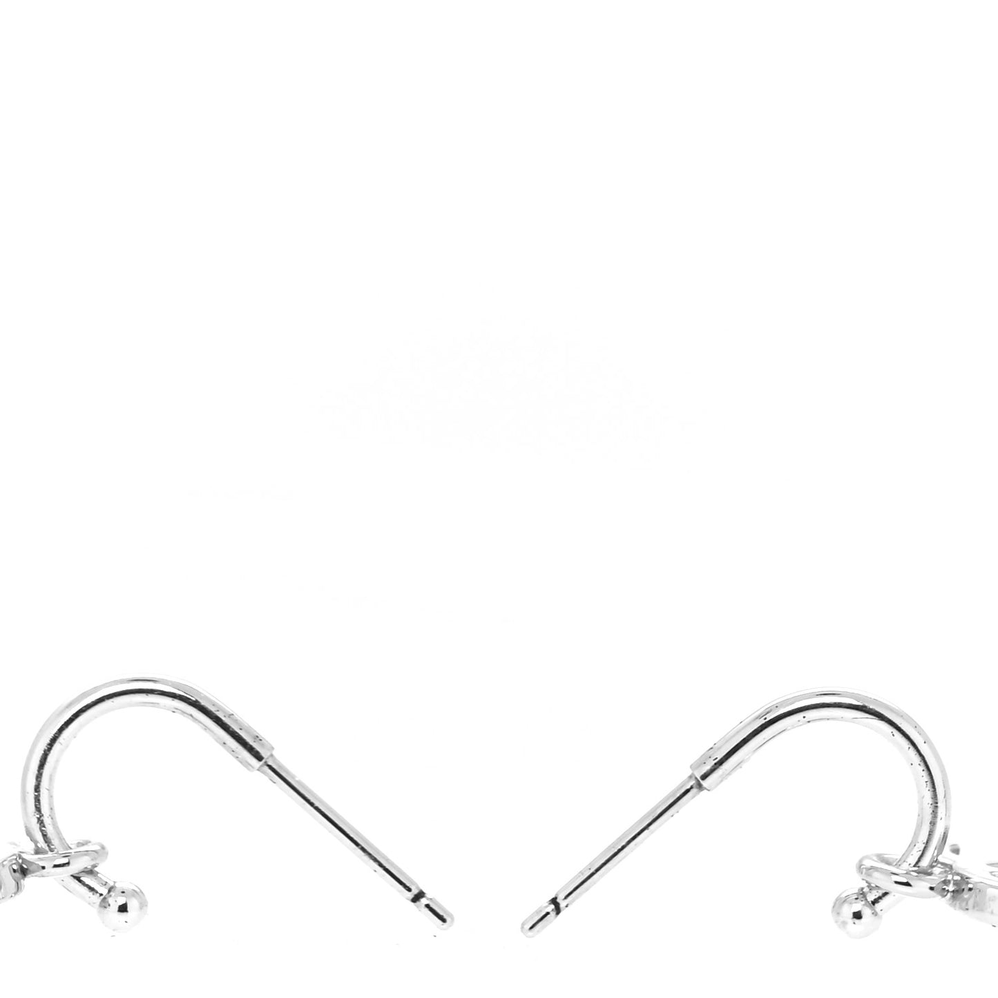 Ruthenium CC Drop Earrings Silver
