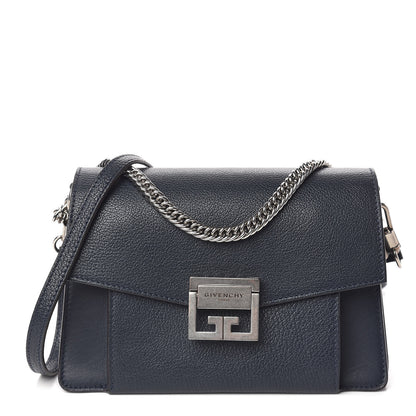 Givenchy Goatskin Small GV3 Shoulder Bag Dark Blue 1 of 9