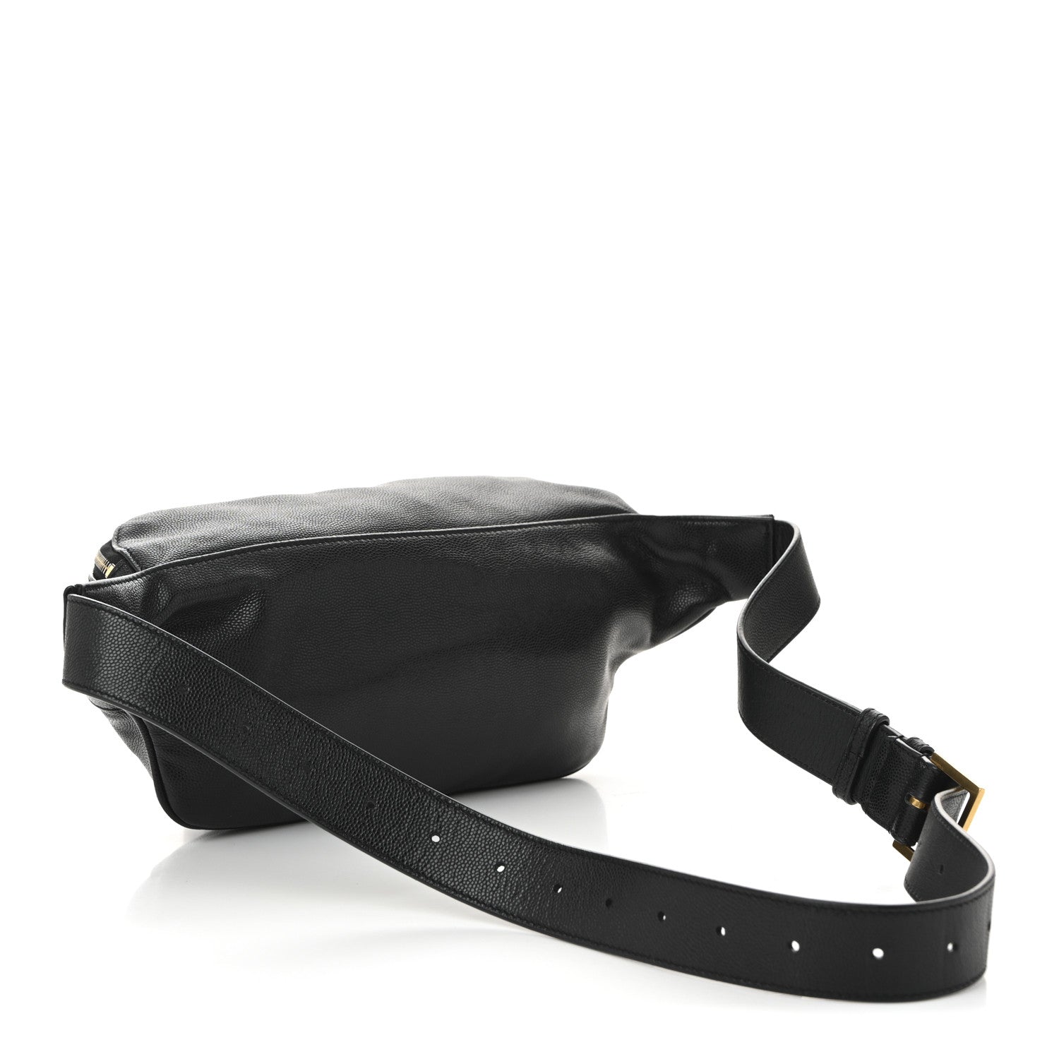 Saint Laurent Grain De Poudre Monogram Belt Bag Black 3 of 10