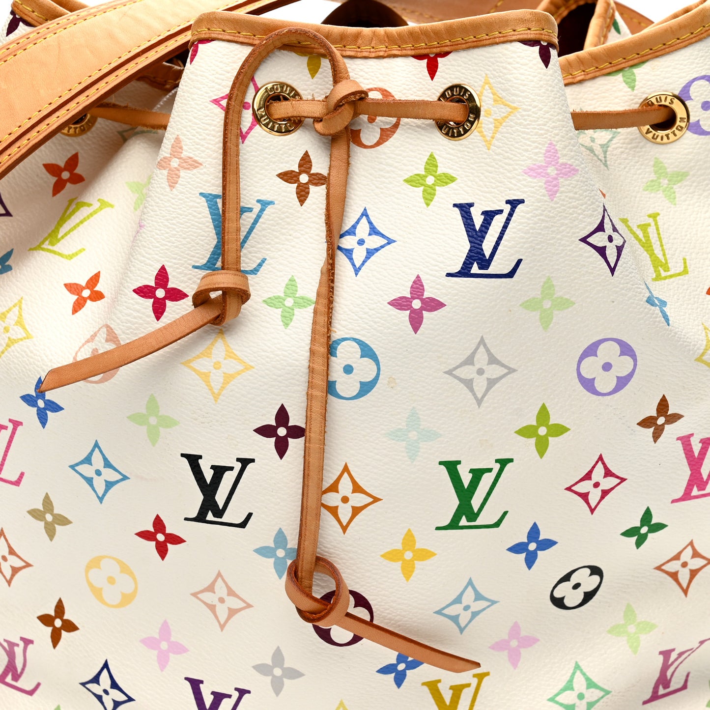 Monogram Multicolor Petit Noe White