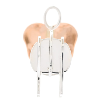 Tiffany Sterling Silver 18K Rose Gold Save the Wild Elephant Charm 5 of 6