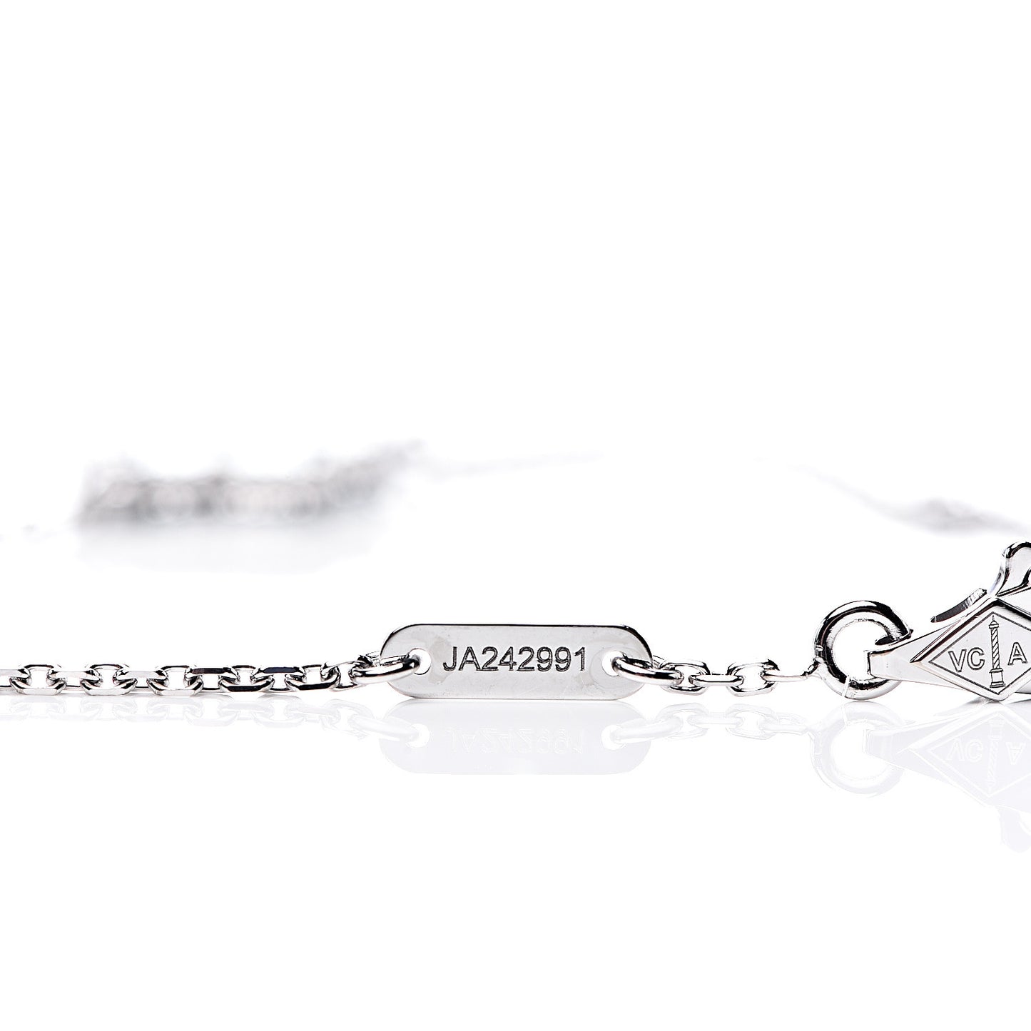 18K White Gold Turquoise Sweet Alhambra Butterfly Bracelet