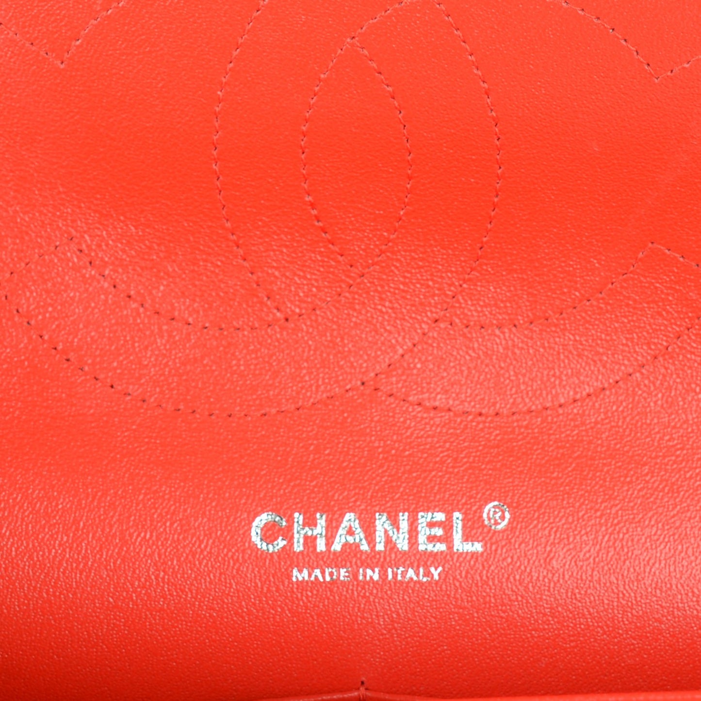 Patent Quilted Jumbo Double Flap Red