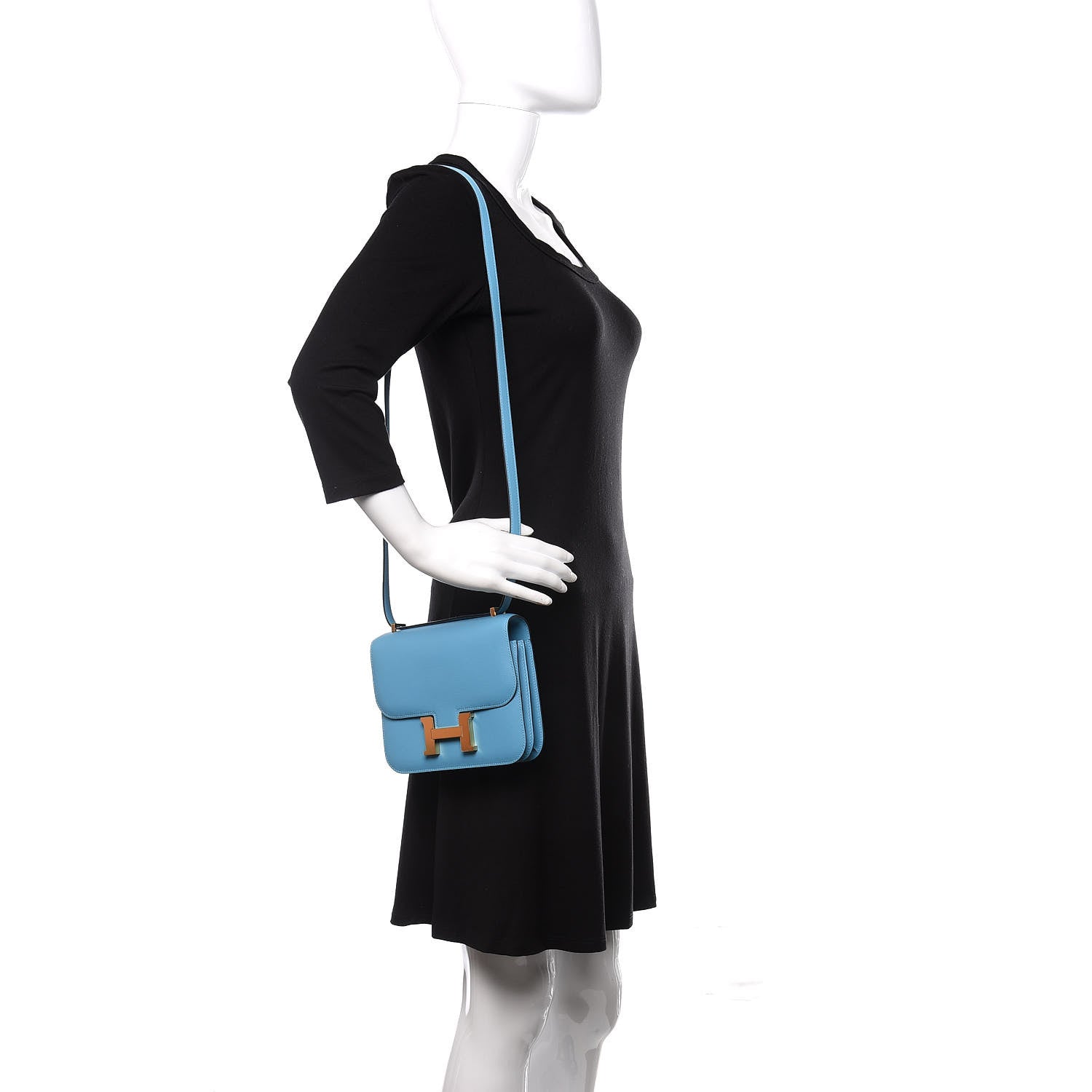 Hermes Swift Constance 18 Bleu Du Nord 2 of 11