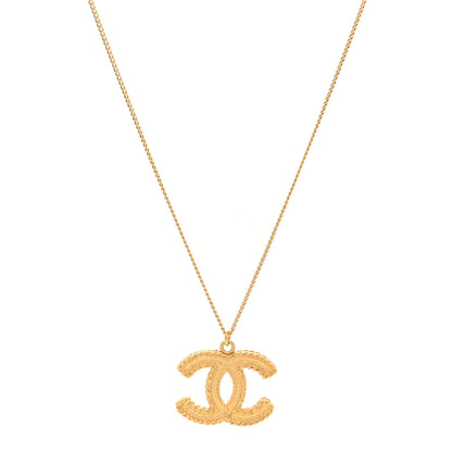 Chanel Metal CC Necklace Matte Gold 1 of 3