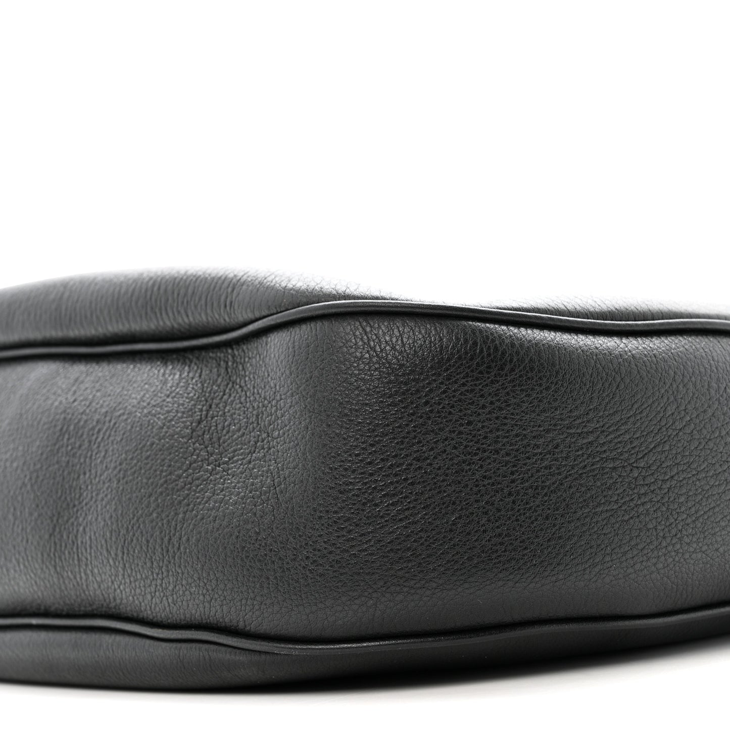 Supple Calfskin Medium Triomphe Heloise Shoulder Bag Black