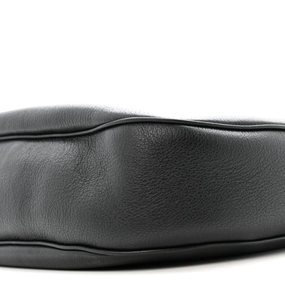 Celine Supple Calfskin Medium Triomphe Heloise Shoulder Bag Black 9 of 11