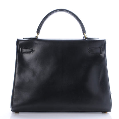Hermes Box Kelly Retourne 32 Black 6 of 30