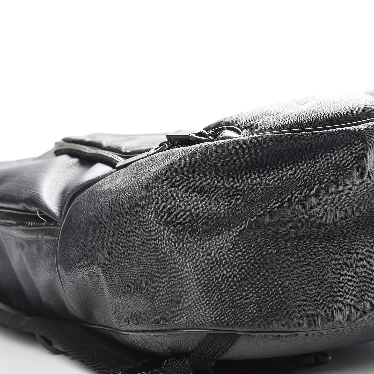 Coated Canvas Interlocking G Travel Backpack Black