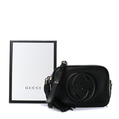 Gucci Pebbled Calfskin Small Soho Disco Bag Black 7 of 11