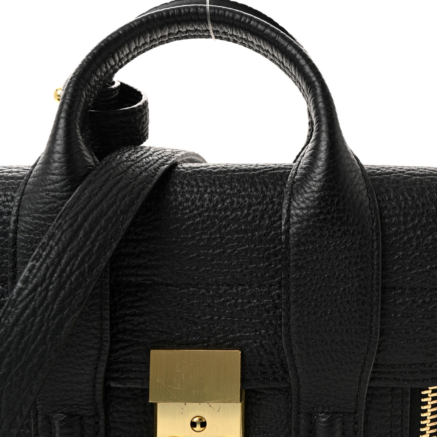 3.1 Phillip Lim Textured Calfskin Mini Pashli Satchel Black 7 of 9