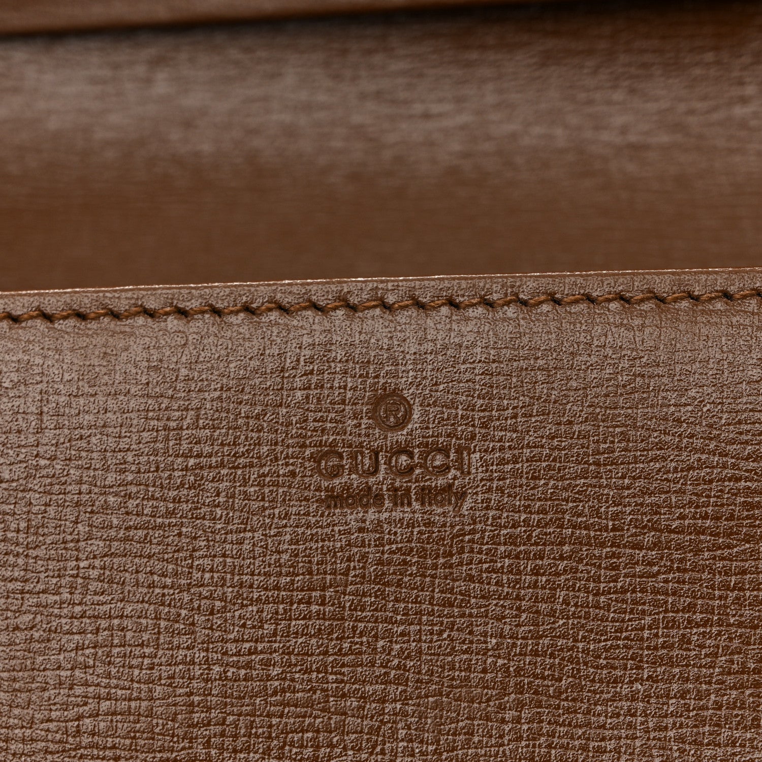 Gucci GG Supreme Monogram Azalea Calfskin Horsebit 1955 Wallet On Chain Beige Ebony Brown Sugar 7 of 11