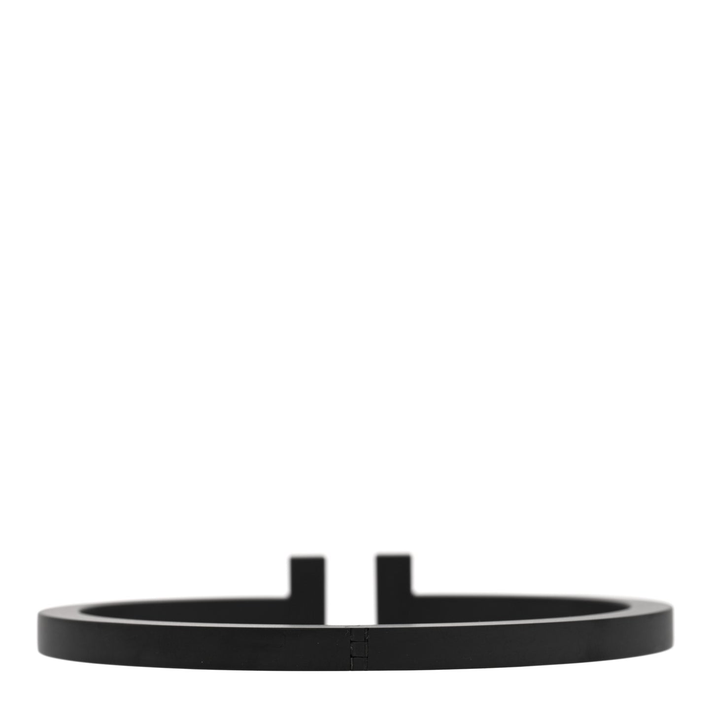 Black-Coated Stainless Steel T Square Bracelet