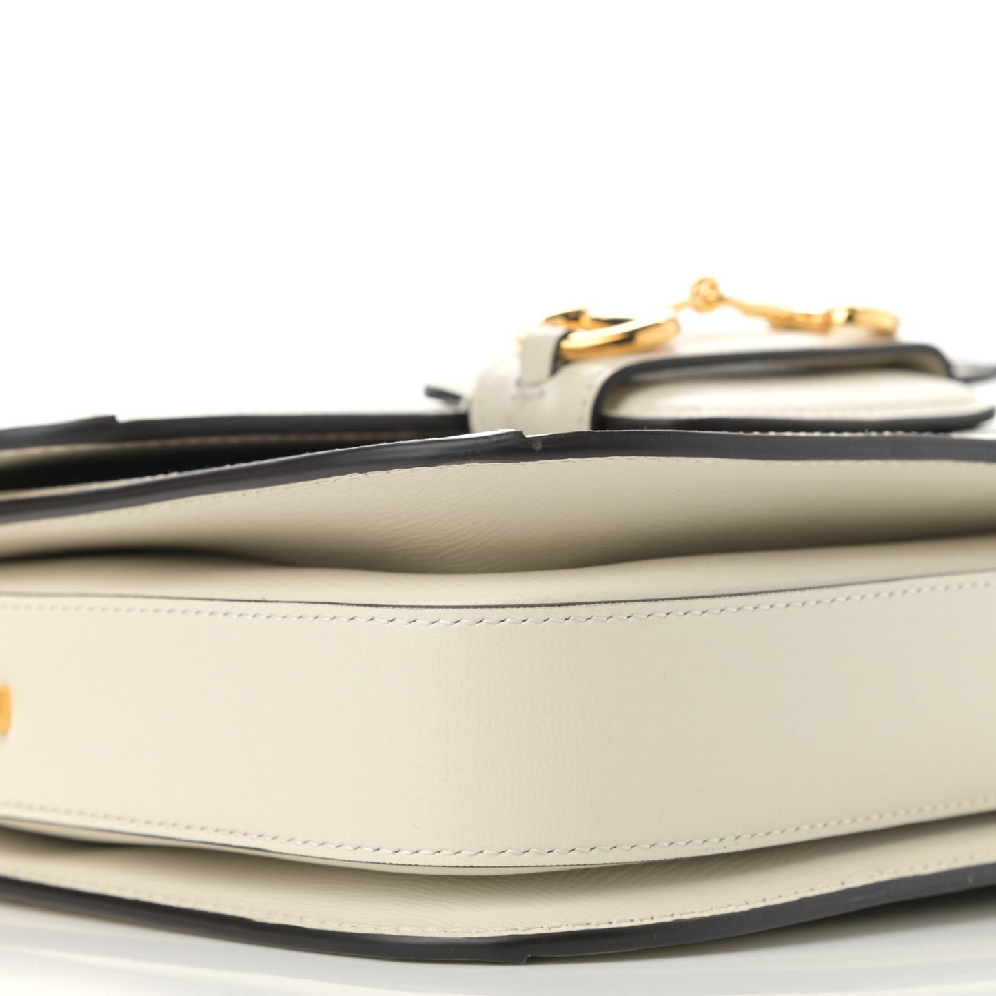 GG Supreme Monogram Horsebit 1955 Shoulder Bag Beige Mystic White
